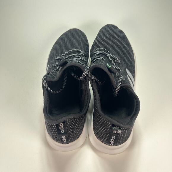 Adidas Cloudfoam Pure Black White Running Shoes Women's Size 12 Men's 10.5 - Picture 5 of 9